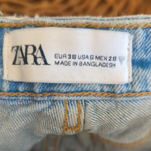 Zara Sky Blue Denim Pants